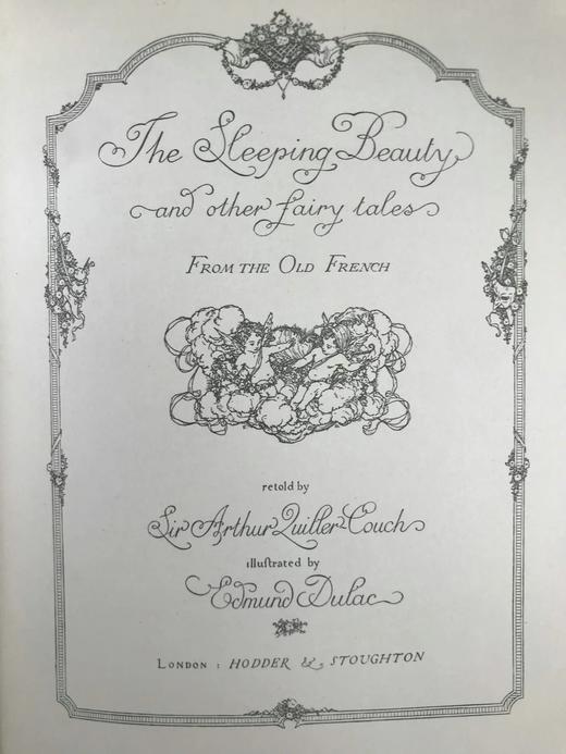 约20世纪早期 睡美人与其他童话故事 杜拉克30幅彩色手工贴图 漆布精装16开 商品图3