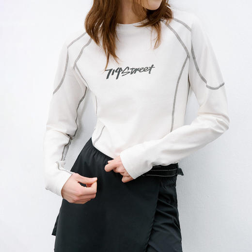 714street户外速干骑行服凉感运动长袖 2026春季宽松圆领T恤女款 商品图2