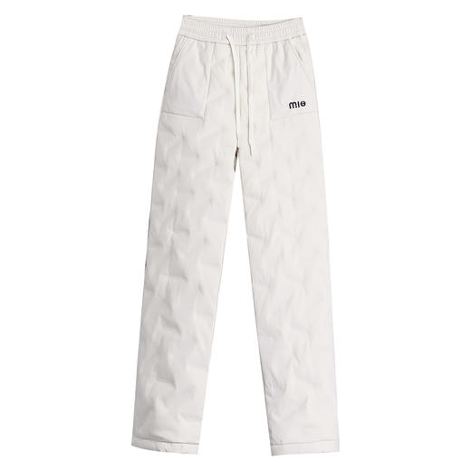 羽绒裤新款白鸭绒长款直筒收腰长裤QYM85139 商品图4