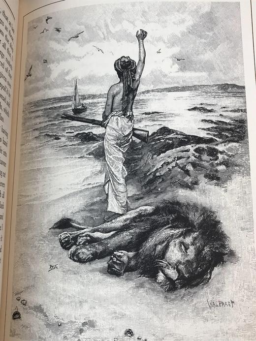 限量版！含藏书票 丹尼尔・笛福《鲁滨逊漂流记》 配插图 富兰克林图书馆豪华皮装本 商品图9