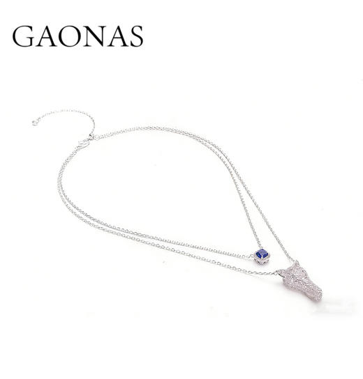 GAONAS  神驹纳祥 马设计时尚白色项链11895XB 商品图0