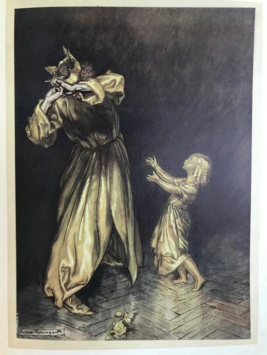 约20世纪早期 霍桑《神奇故事集》 鬼才拉克姆24幅手工贴图 漆布精装16开 商品图7