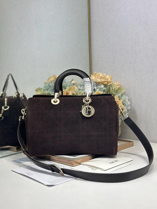 迪奥  顶级进口原厂牛皮手提斜挎包 LADY DIOR 新款手袋 （LZ） 商品图0