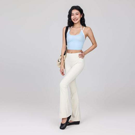 【限时秒】YOGACODE【火树银花系列】挂脖瑜伽内衣女夏季短款镂空美背健身内衣DWC116015 商品图4