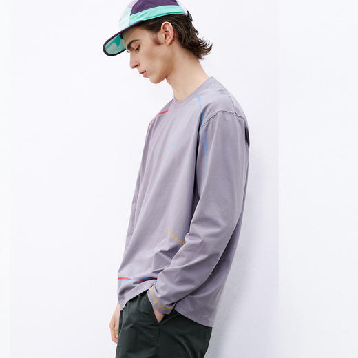 714street户外吸湿速干凉感运动长袖 2026春季潮牌宽松情侣T恤男 商品图4