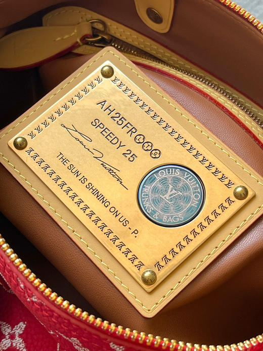秋冬特惠💰1100 原单LV M24425红 尺寸：25×15×15cm SPEEDY P9 全皮枕头包 变码芯片 商品图7