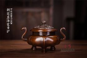 陈巧生制 海棠熏炉铜炉仿古宣德炉 可收藏送礼