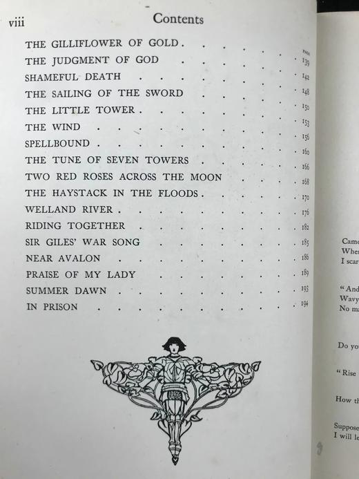 1914年 威廉·莫里斯早期诗集 弗洛伦斯·哈里森16幅彩色手工贴图 漆布精装16开 商品图5