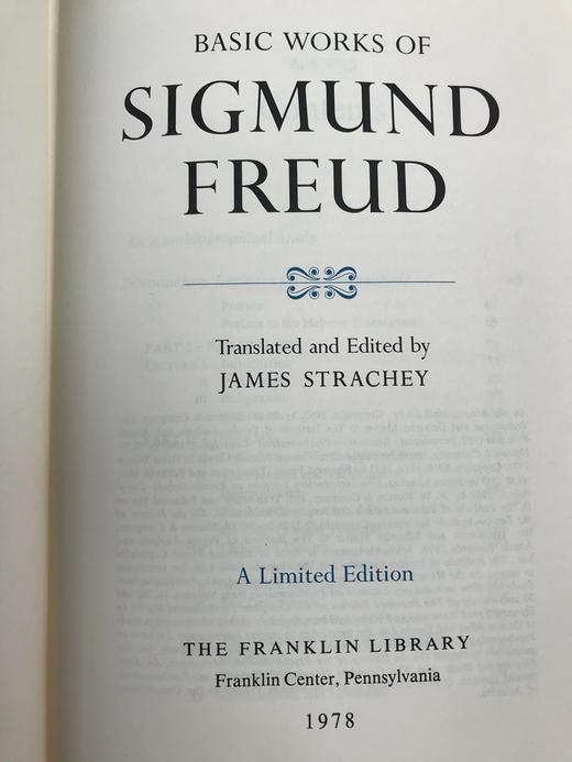 限量版！含藏书票 弗洛伊德《西格蒙德・弗洛伊德基础著作集》 富兰克林图书馆豪华皮装本 商品图3