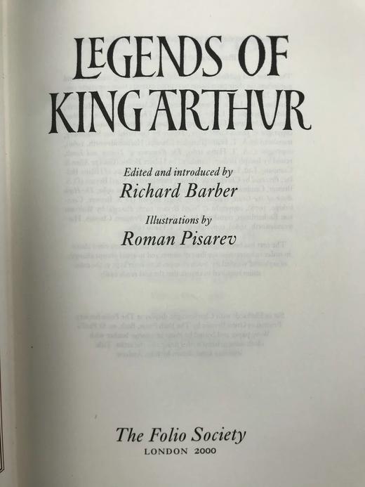 理查德·巴伯《亚瑟王传奇》 16幅插图 弗里欧书社函装本 商品图2