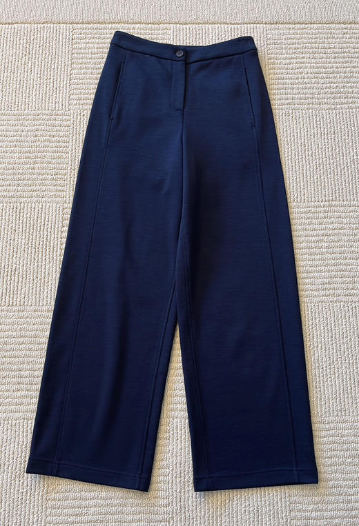 1229-2 渠道货 小禾女士复合羊毛针织 加绒裤 阔腿直筒裤 自留 商品图7