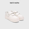 lost in echo2026春夏新款时尚简约双条带魔术贴厚底休闲鞋小白鞋 商品缩略图0