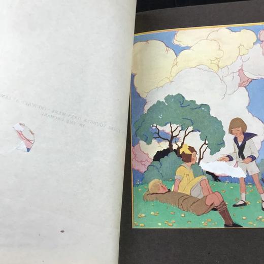 1921年 格雷厄姆回忆录故事集《黄金时代》 洛伊丝·伦斯基4幅彩色手工贴图 漆布精装32开 商品图12