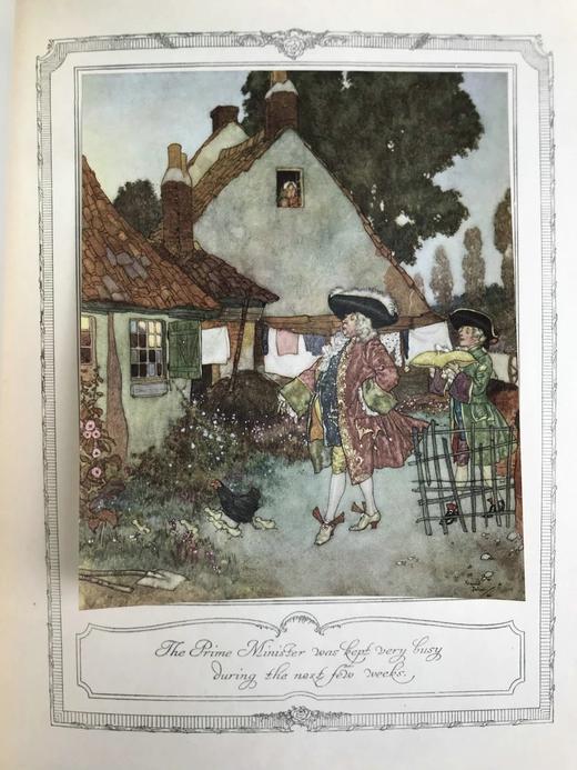 约20世纪早期 睡美人与其他童话故事 杜拉克30幅彩色手工贴图 漆布精装16开 商品图6