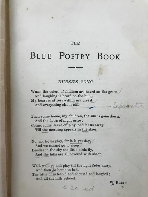 1918年 安德鲁·朗格《蓝色诗集》 配大量插图 漆布精装32开 商品图6
