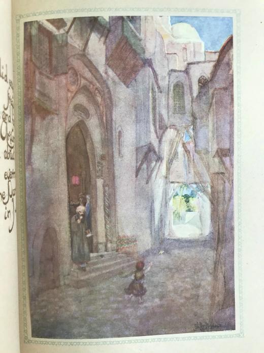 波加尼第一版彩色梦幻插图 鲁拜集 全真皮精装16开 商品图12