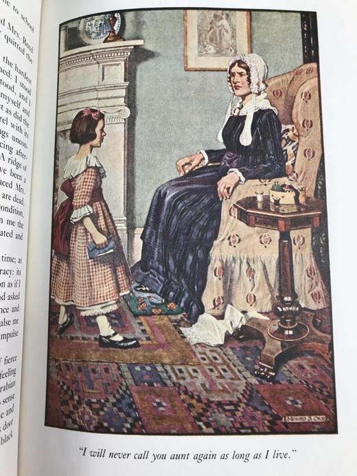 限量版！夏洛蒂・勃朗特《简・爱》 配插图 富兰克林图书馆豪华皮装本 商品图11