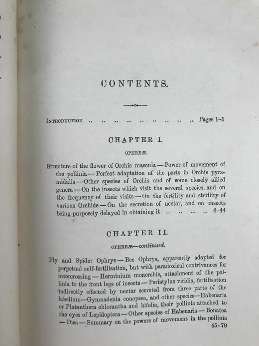 1904年 达尔文《兰花借助昆虫传粉的各种巧妙构造》 38幅木版画插图 漆布精装32开 商品图4