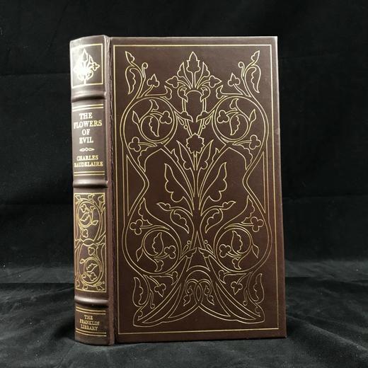 含藏书票限量版！波德莱尔《恶之花》 配插图 豪华皮装18开 商品图0