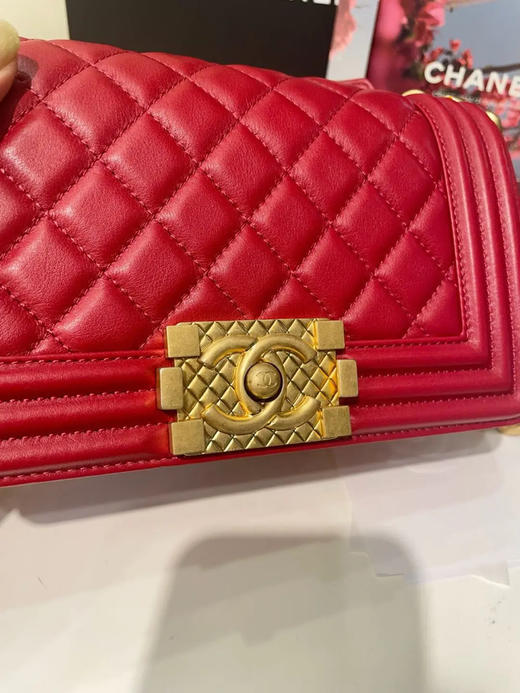 Chanel Leboy 2020早秋系列限定红金 手柄 小号 斜挎包 商品图1