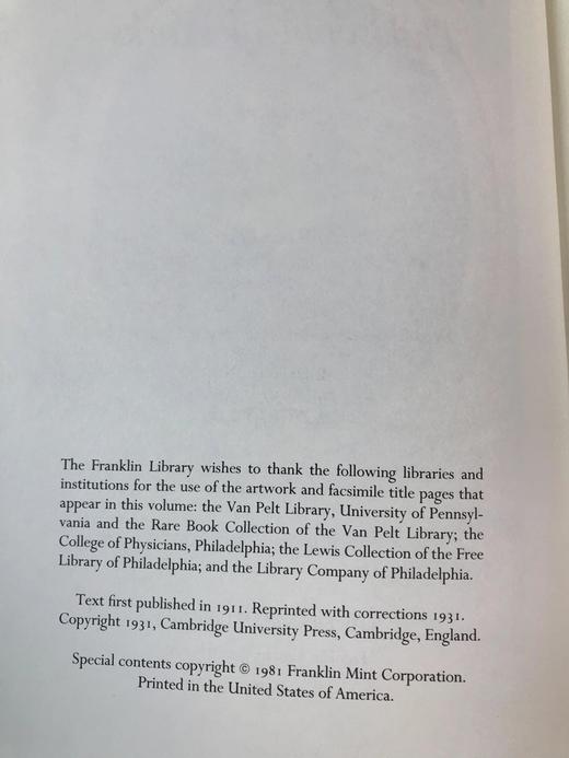 限量版！勒内・笛卡尔《勒内・笛卡尔：哲学著作集》 配插图 富兰克林图书馆豪华皮装本 商品图3