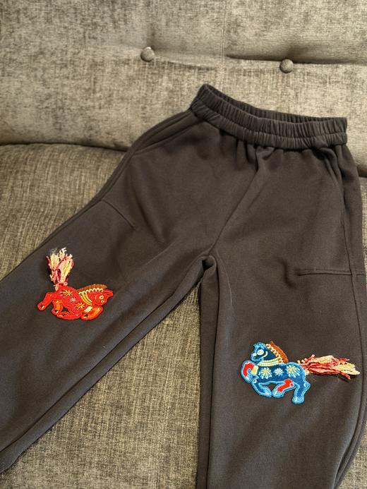 利马出发长裤，男女童秋冬新款年衣长裤，国风加绒宝宝运动保暖舒适 商品图0