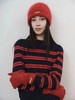 1229-1跨年极限特惠 渠道货 小禾女士新年系列 红色条纹 针织毛衣 商品缩略图4
