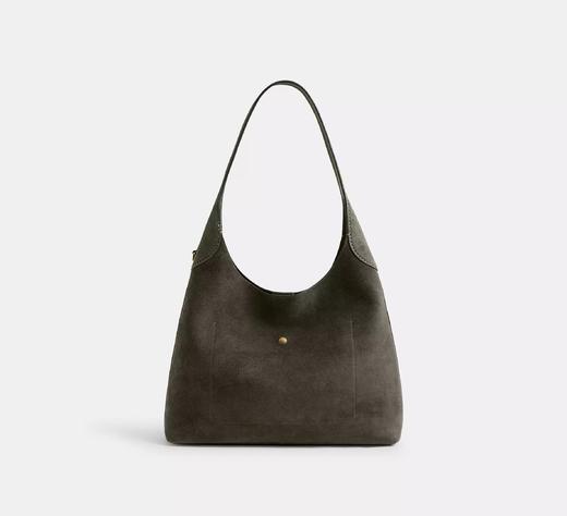 再降！Coach专柜款新晋网红Brooklyn 39 麂皮橄榄绿色 原价5k，现在只要￥1999直邮到手 商品图3