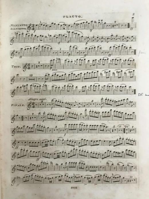 35.5*26.5cm！约19世纪中后期 长笛四重奏乐谱集 真皮精装 商品图2