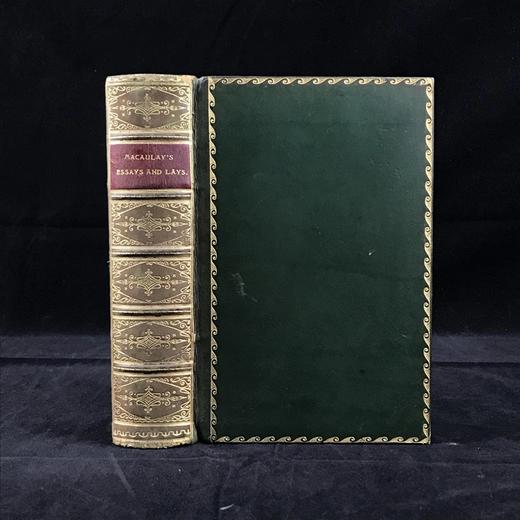 1906年 麦考莱勋爵随笔与古罗马谣曲集 全真皮精装 商品图0