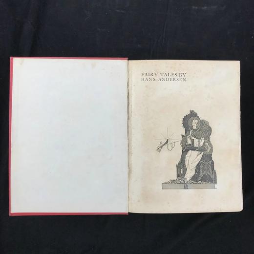 1930年 安徒生童话 哈利·克拉克暗黑新艺术风彩色插图 漆布精装16开 商品图3