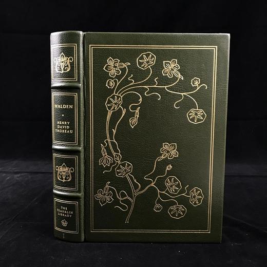 限量版！含藏书票 亨利・D・梭罗《瓦尔登湖》配插图 富兰克林图书馆豪华皮装本 商品图0