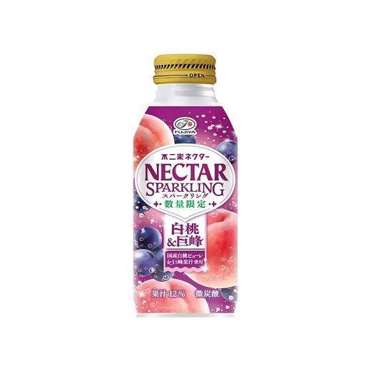 不二家白桃巨峰葡萄果汁碳酸饮料380ml 商品图0