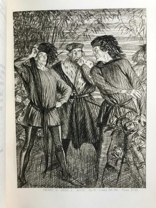 工坊特装本！1911年 莎士比亚历史剧与诗歌集 配插图 真皮精装32开 商品图5