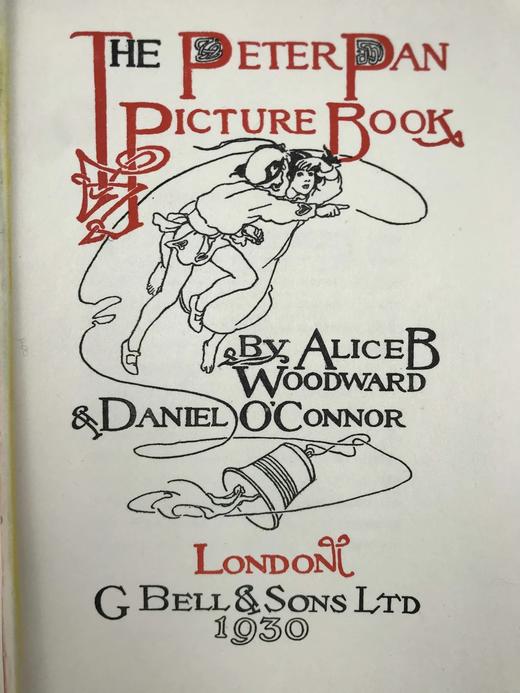 1930年 彼得·潘图画书  女画家Alice B. Woodward10余幅彩色手工贴图 漆布精装18开 商品图3