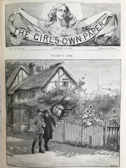 1889年 女孩杂志 数百幅精美插图 漆布精装16开 商品图8