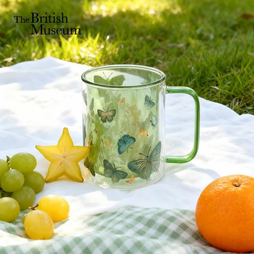 大英博物馆 博物志系列 蝴蝶翩翩 双层玻璃把手杯 商品图0