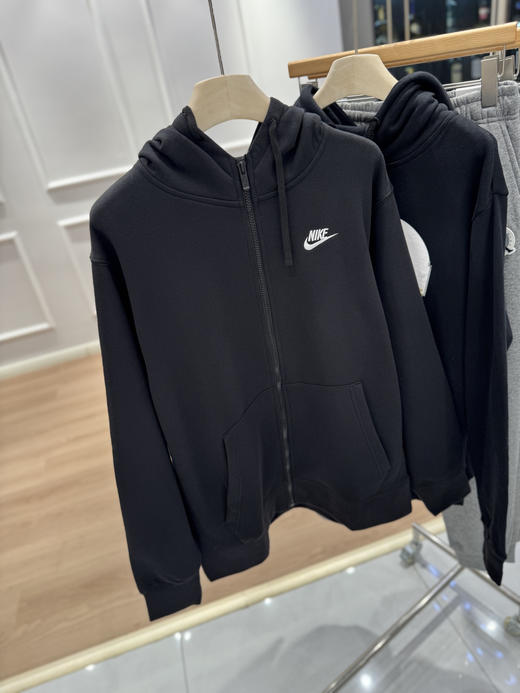 旗舰店同步耐克加绒连帽男女同款卫衣外套 商品图0