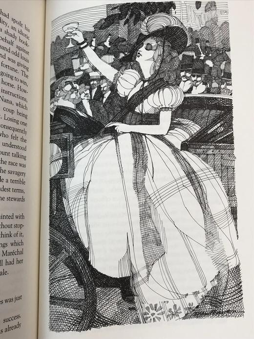 限量版！含藏书票 埃米尔・左拉《娜娜》 配插图 富兰克林图书馆豪华皮装本 商品图8