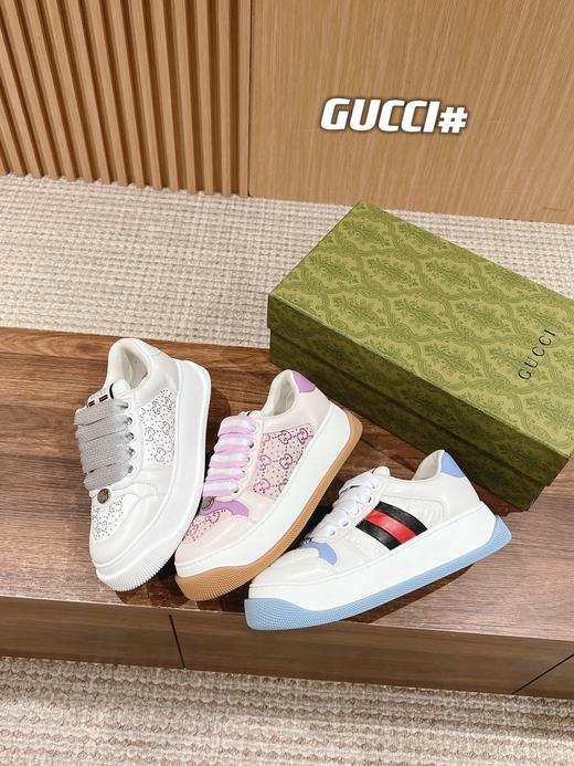 古驰 Double Screener最新款胖嘟嘟厚底脏脏鞋（ZX*DBG） 商品图2