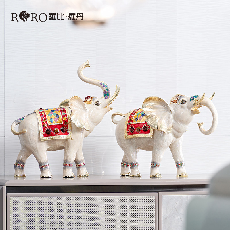 【彼达思】 吉祥平安 大象摆件商务送礼家居玄关