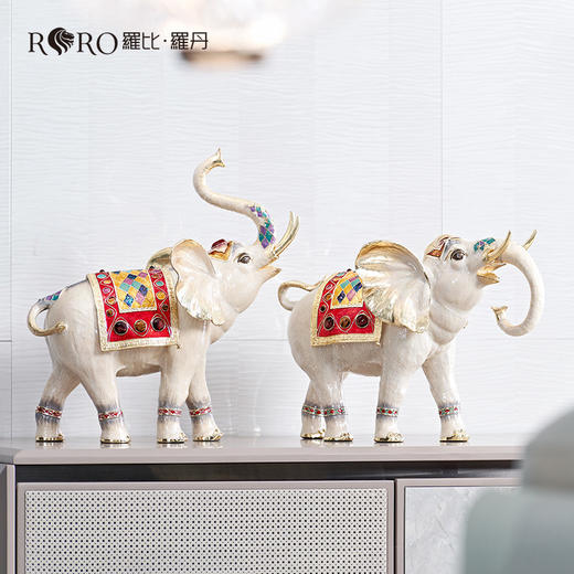 【彼达思】 吉祥平安 大象摆件商务送礼家居玄关 商品图0