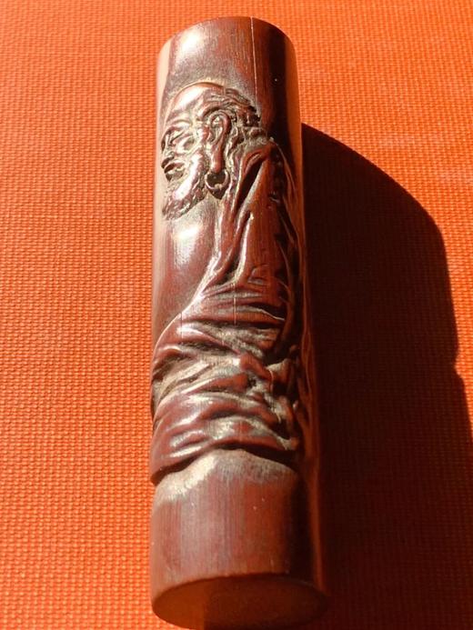 竹筒雕达摩坐像把玩件，顺丰包邮 商品图11