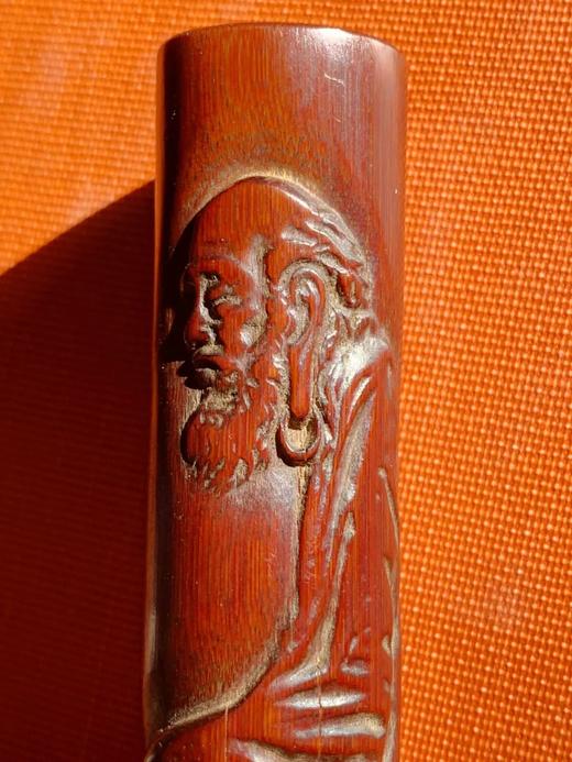 竹筒雕达摩坐像把玩件，顺丰包邮 商品图9