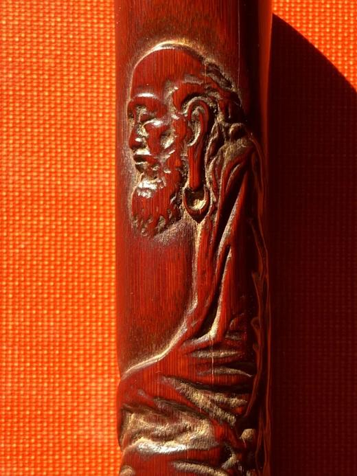 竹筒雕达摩坐像把玩件，顺丰包邮 商品图4