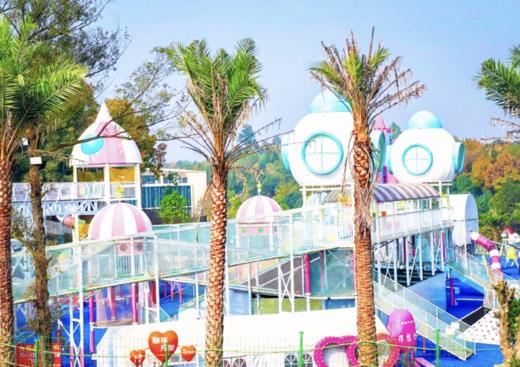 即买即用，天府云海逛庙会，潮汕英歌，民俗舞狮，大唐不倒翁，非遗吐火，打铁花，53种无动力设施畅玩。 商品图10