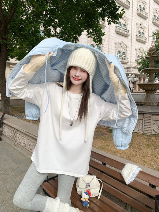 <曾小咸推荐>现货秒杀 ！微信超特价！韩系格子双面穿棉服 日常329.99 立减160 秒杀169.99！！ 商品图11