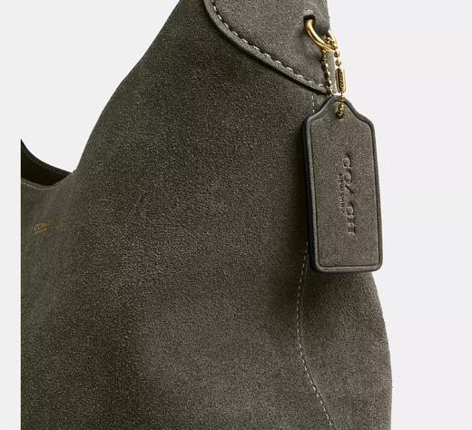 再降！Coach专柜款新晋网红Brooklyn 39 麂皮橄榄绿色 原价5k，现在只要￥1999直邮到手 商品图8