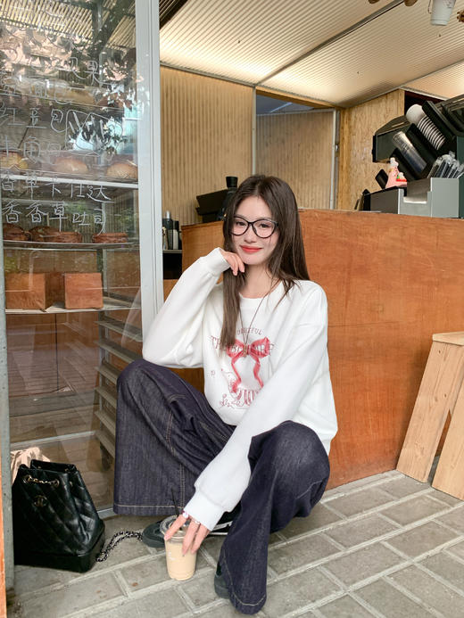 <曾小咸推荐>现货秒杀 ！微信超特价！蝴蝶结加绒卫衣 日常169.99 立减90 秒杀79.99！！ 商品图8