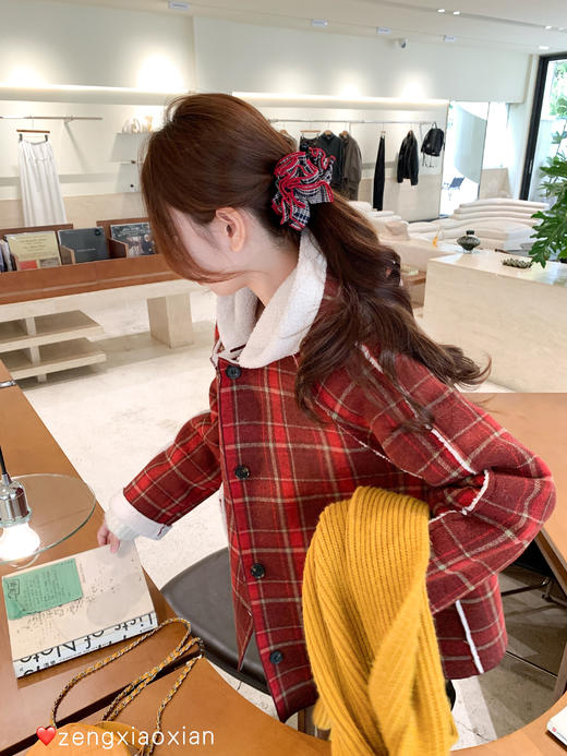 <曾小咸推荐>现货秒杀 ！微信超特价！韩系正反两穿羊羔毛外套 日常329.99 立减170 秒杀159.99！！ 商品图12